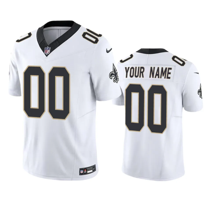 New Orleans Saints Active Player custom White 2023 F.U.S.E. Vapor Untouchable Limited Stitched Jersey